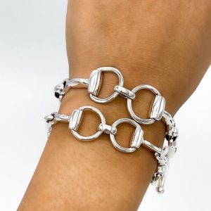 Horse Bit 925 Sterling Silver Bracelet, México